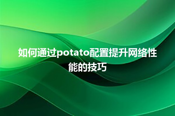 🚀 如何通过potato配置提升网络性能的技巧🔧