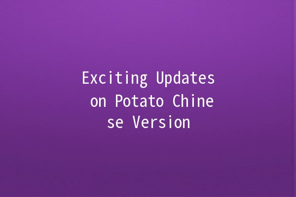 Exciting Updates on Potato Chinese Version 🥔✨