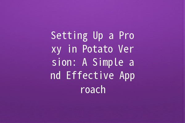 Setting Up a Proxy in Potato Version: A Simple and Effective Approach 🥔✨