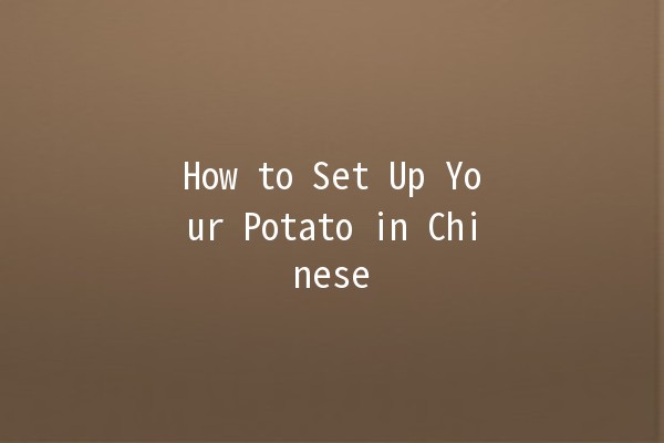 How to Set Up Your Potato in Chinese 🥔✨