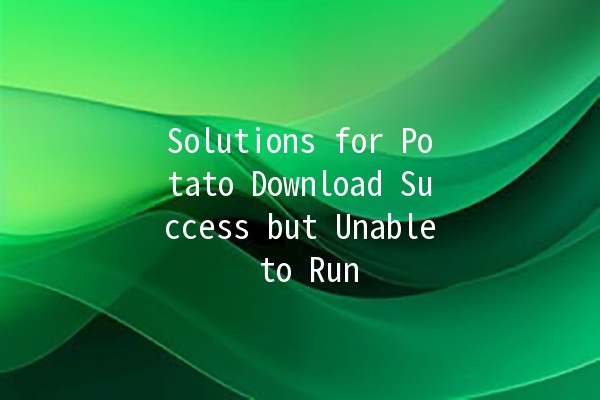 Solutions for Potato Download Success but Unable to Run 🚀💻