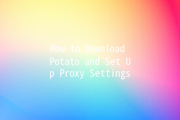 How to Download Potato and Set Up Proxy Settings 🌐🥔