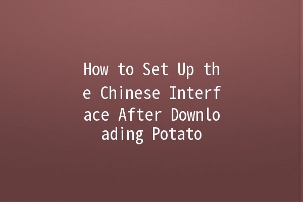 How to Set Up the Chinese Interface After Downloading Potato 🌟🍟