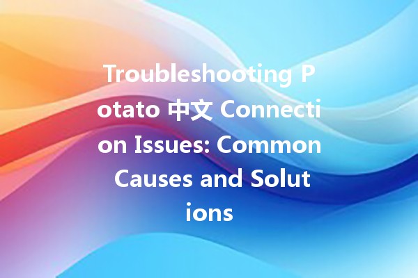 Troubleshooting Potato 中文 Connection Issues: Common Causes and Solutions 🥔🔧