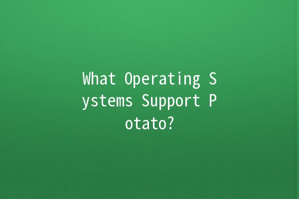 What Operating Systems Support Potato? 🥔💻