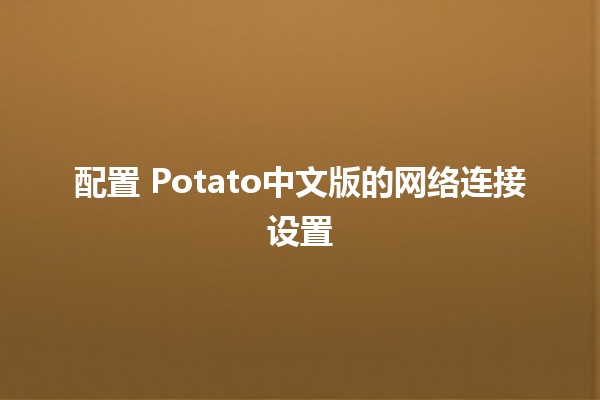 配置🎮 Potato中文版的网络连接设置