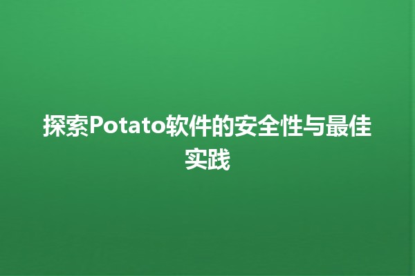 🍟 探索Potato软件的安全性与最佳实践💻