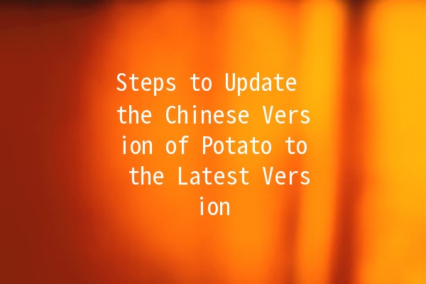 Steps to Update the Chinese Version of Potato to the Latest Version 🚀🥔