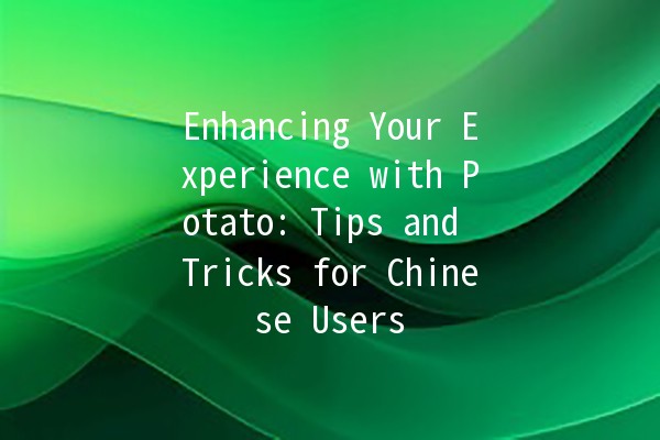 Enhancing Your Experience with Potato: Tips and Tricks for Chinese Users 🥔✨