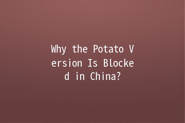 Why the Potato Version Is Blocked in China? 🍟🚫