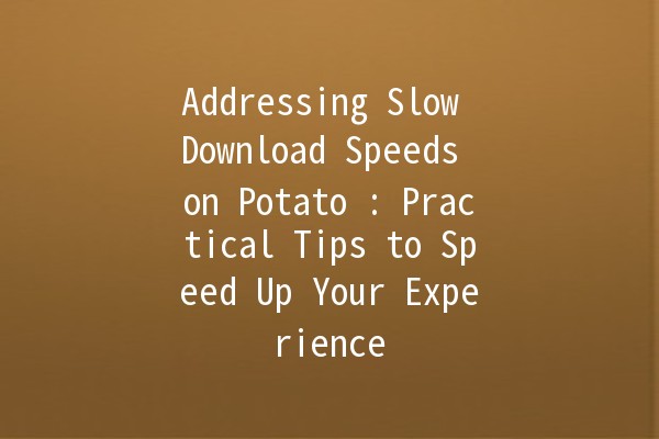 Addressing Slow Download Speeds on Potato 🍟: Practical Tips to Speed Up Your Experience