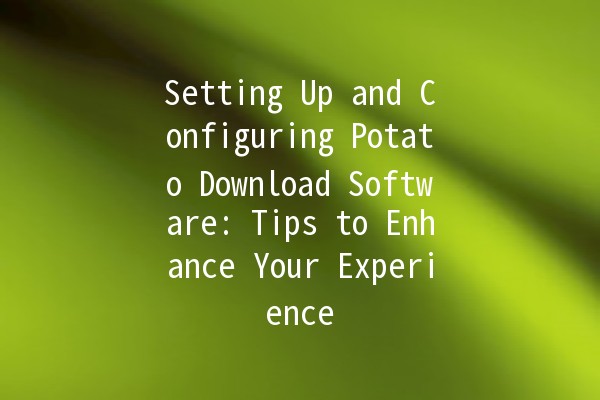 Setting Up and Configuring Potato Download Software: Tips to Enhance Your Experience 🚀🖥️