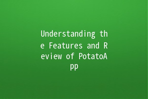 Understanding the Features and Review of PotatoApp 🥔✨