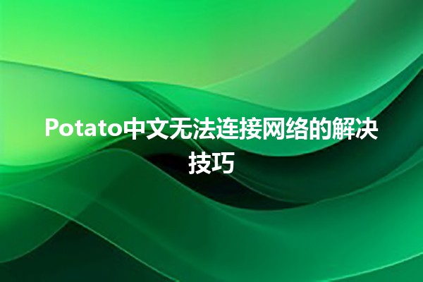 Potato中文无法连接网络的解决技巧🖥️🍟