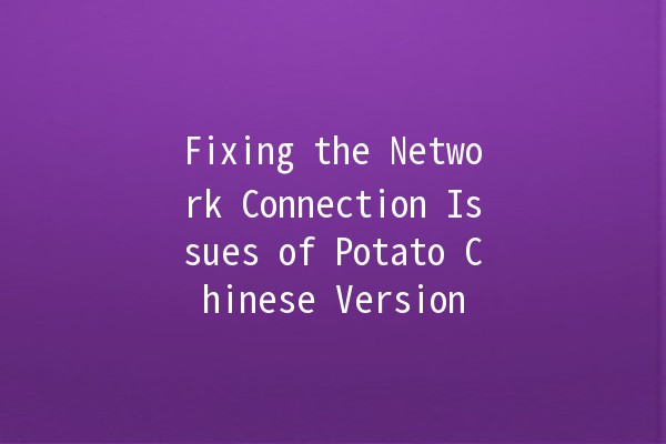 Fixing the Network Connection Issues of Potato Chinese Version 🍟💻