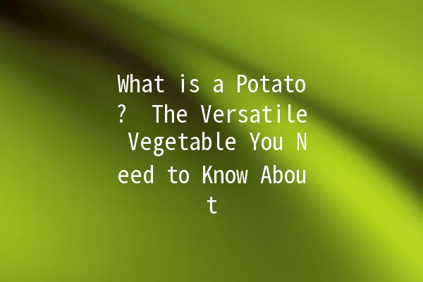 What is a Potato? 🥔 The Versatile Vegetable You Need to Know About